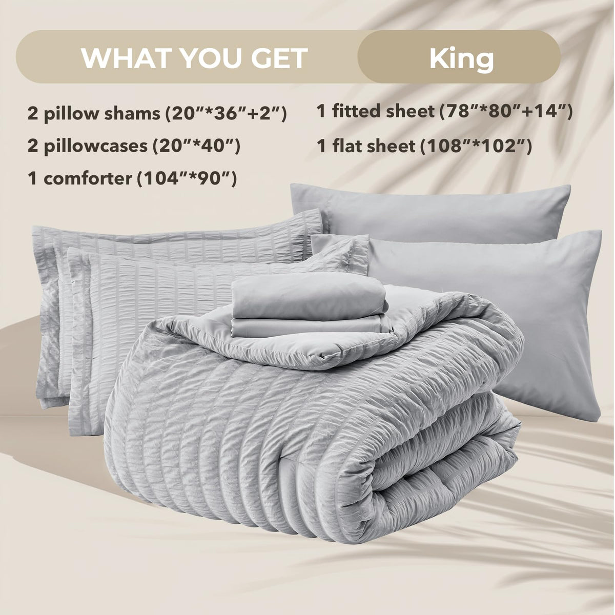 HYMOKEGE all-season comforter offers cozy warmth with airy microfiber feel.