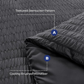 HYMOKEGE bed-in-a-bag components: comforter, sheets, pillowcases, shams