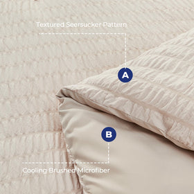 HYMOKEGE beige queen pillowcases offering soft microfiber comfort