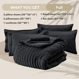 HYMOKEGE complete bed set pillowcases for a coordinated, tidy bedroom look