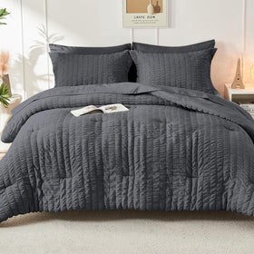 HYMOKEGE dark grey bedding elevates bedroom decor