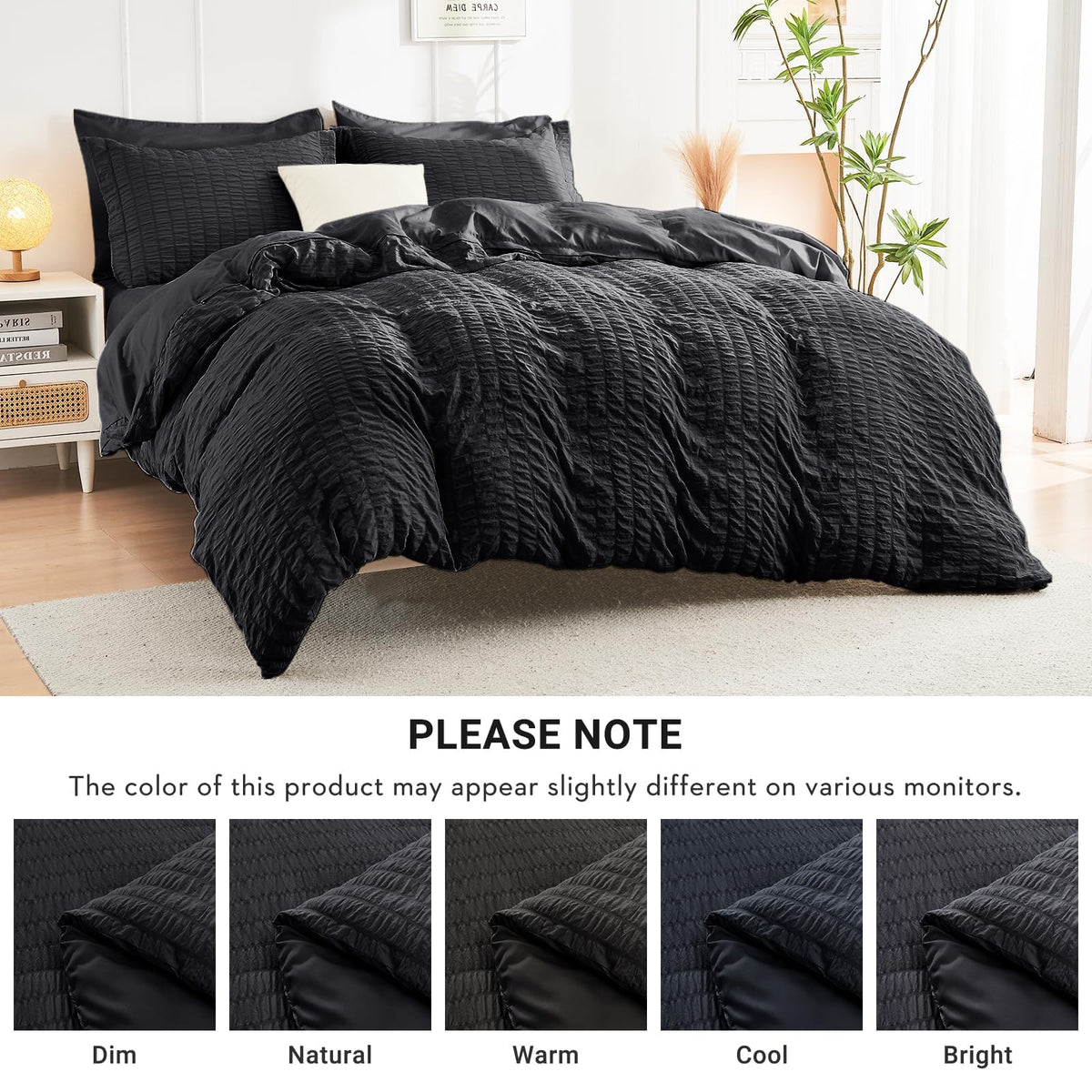 HYMOKEGE Deep-pocket fitted sheet stays secure during restless nights.