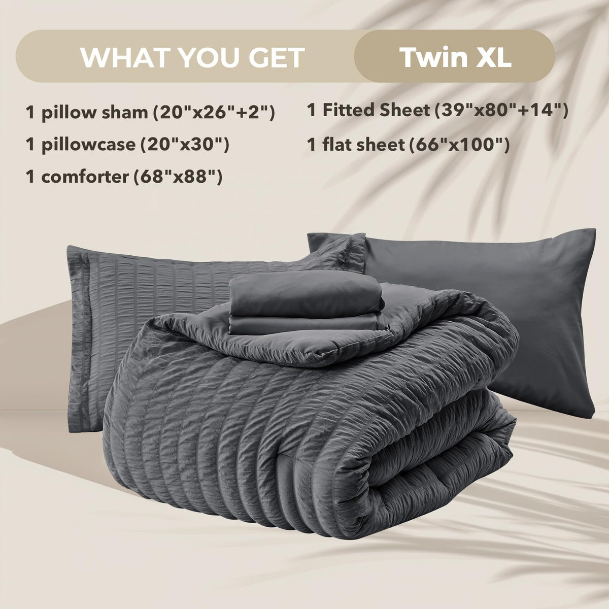 HYMOKEGE deep-pocket sheet detail demonstrates secure fit on 12- to 15-inch mattresses.
