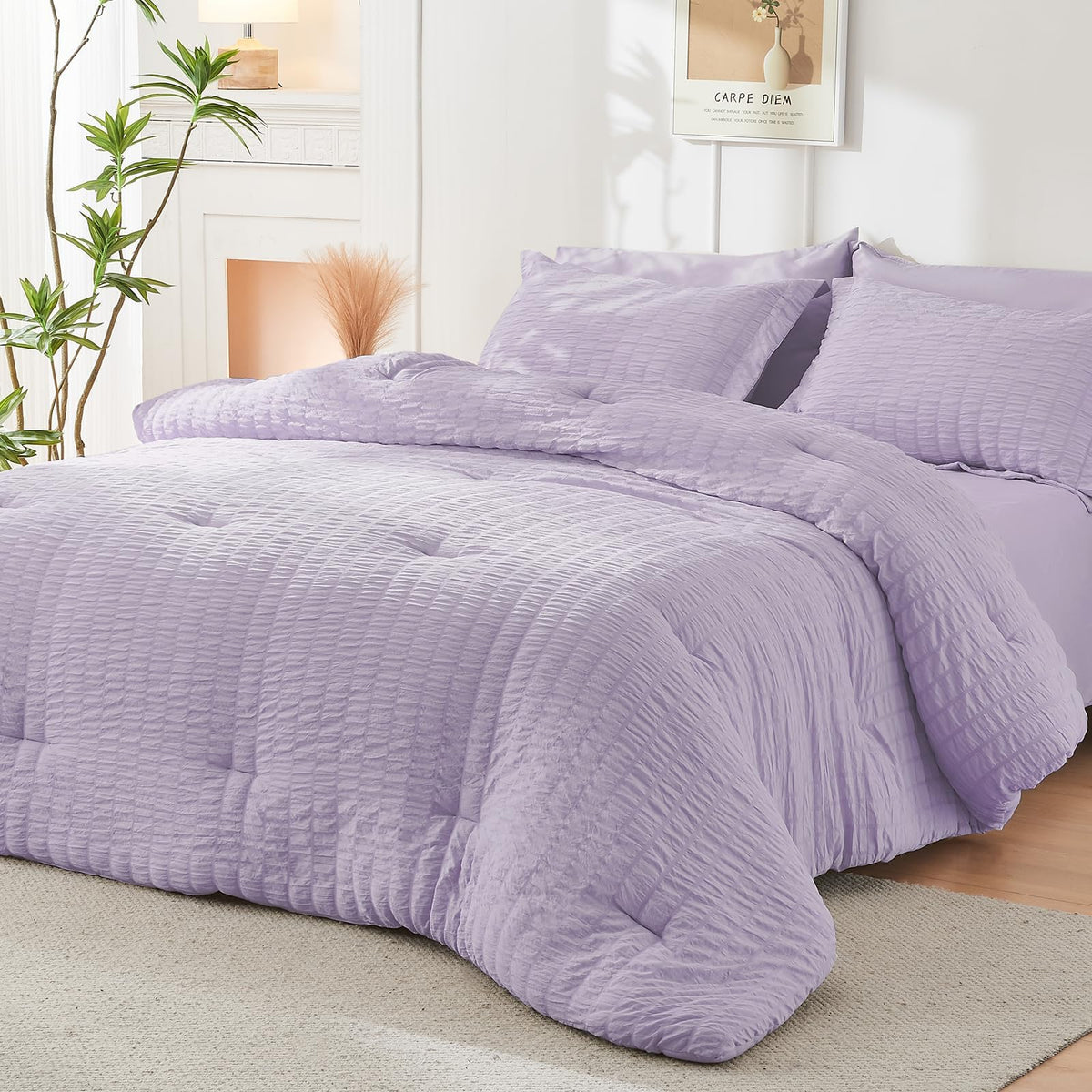 HYMOKEGE Lavender Queen Vacuum Packaging, easy transport and compact storage.
