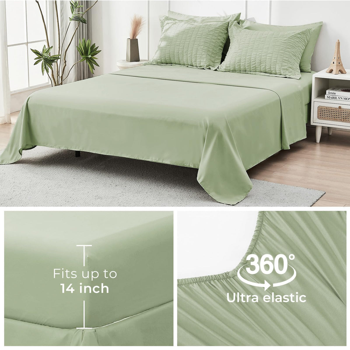 HYMOKEGE bedding care in cold water shows simple machine wash routine