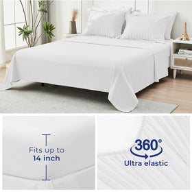 HYMOKEGE Pillow Shams 20 x 26 demonstrate crisp edges for premium bed appeal.