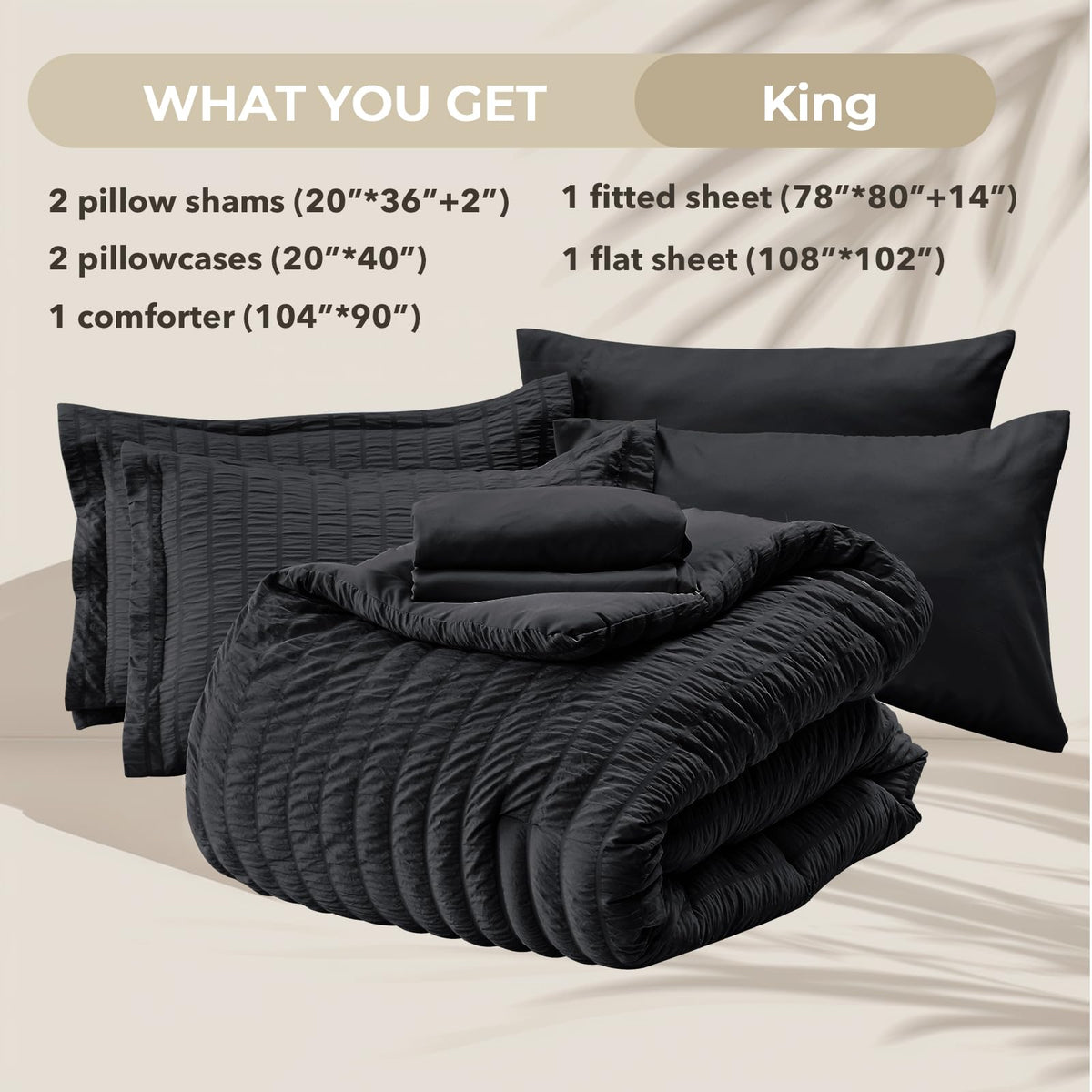 HYMOKEGE Pillowcases and shams ensure coordinated comfort and relaxing aesthetics.