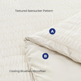 HYMOKEGE Pillowcases and shams set with soft microfiber finish