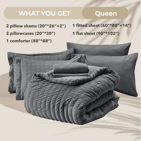 HYMOKEGE Queen pillowcases feature crisp edges and pillow protection.