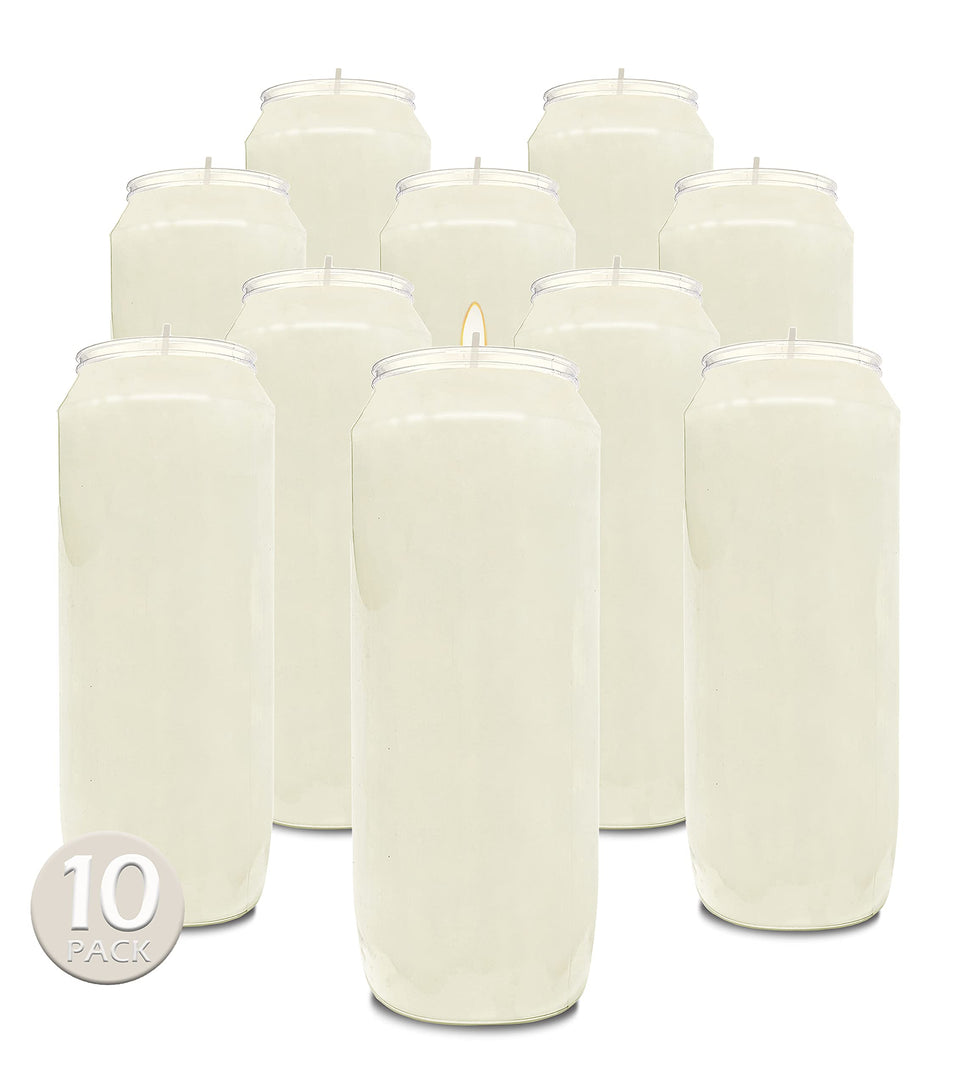 Hyoola 9 Day Prayer Candle tall pillar white for memorial vigils and religious rituals.