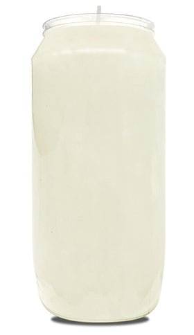 Hyoola tall pillar candle in a white jar for elegant centerpieces