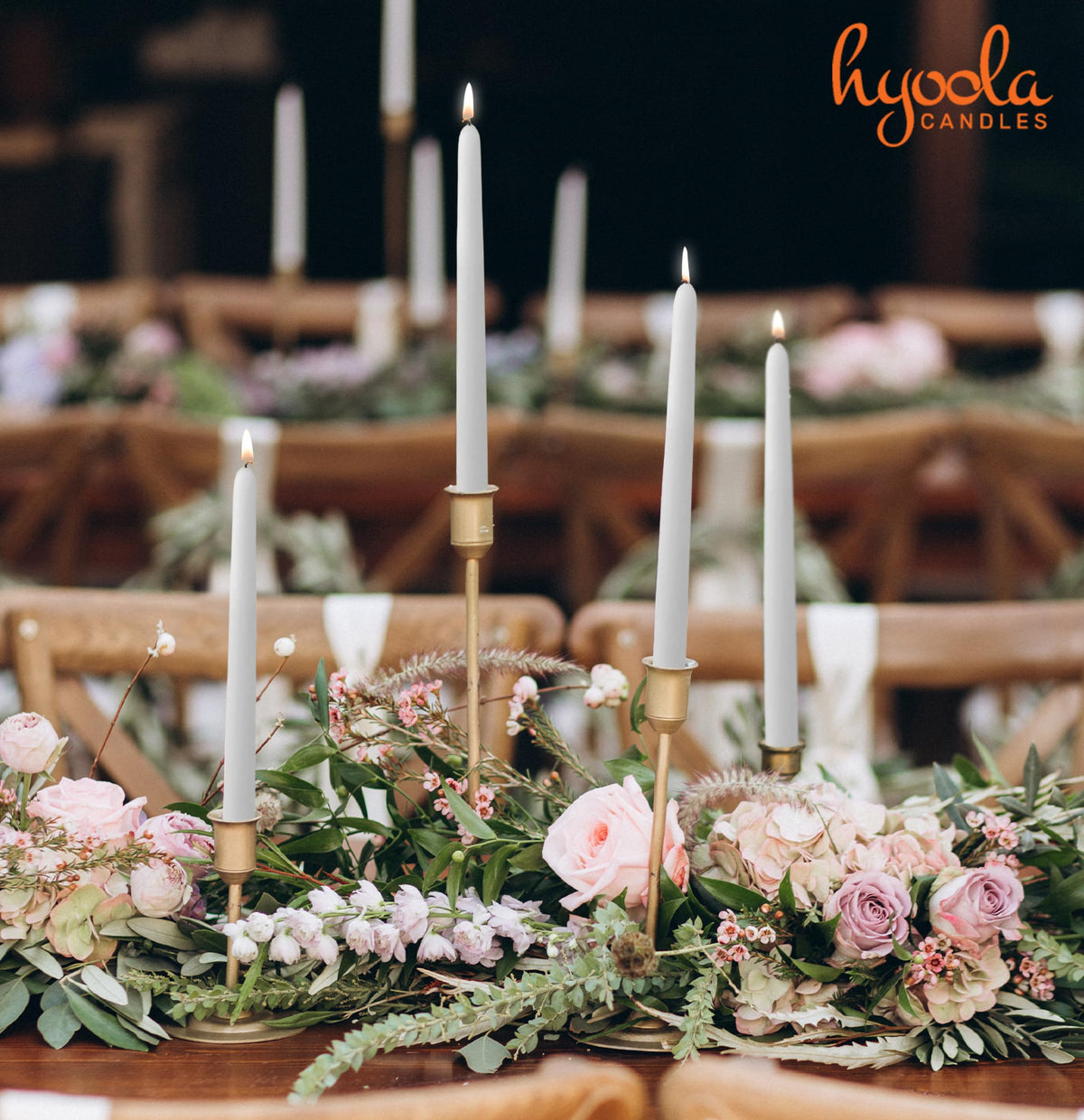 Hyoola candles perfect for weddings and ceremonies with universal fit.