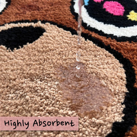 HYPEECE Graduation Bear Rug dorm room use adds style