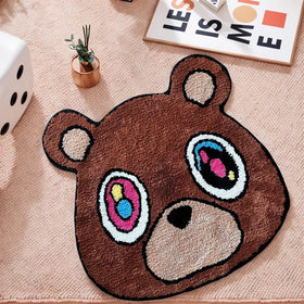 HYPEECE Graduation Bear Rug front view with plush texture for bedroom décor