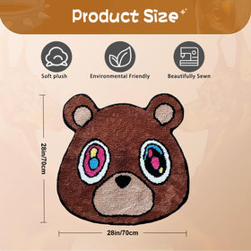 HYPEECE Graduation Bear Rug ultra-soft plush texture for cozy spaces