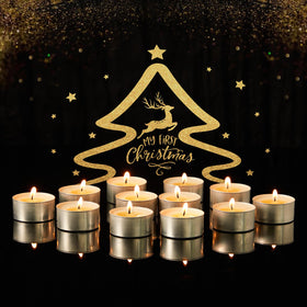 Hypmis tea lights with metal holder to minimize drips