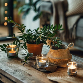 Hypmis unscented tea lights feature smokeless, soot-free burn