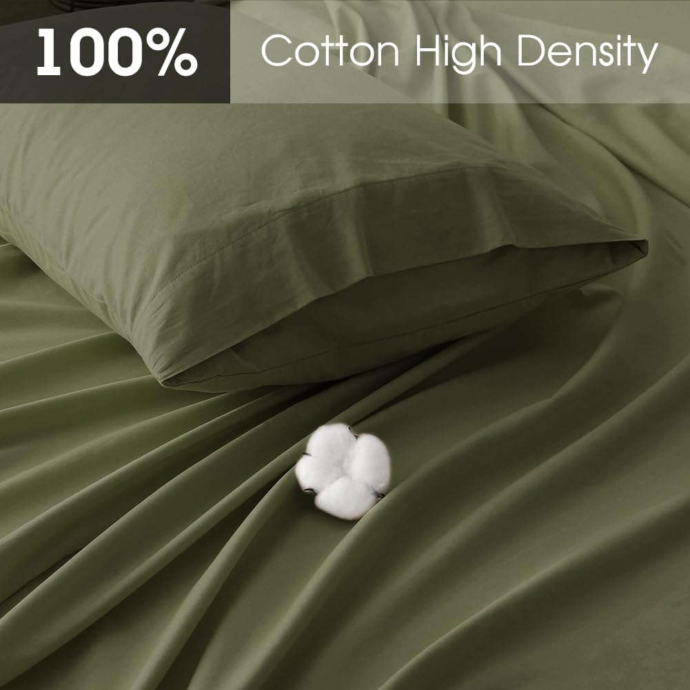 HYPREST deep-pocket queen fitted sheet with 21-inch pocket secures thick mattresses.