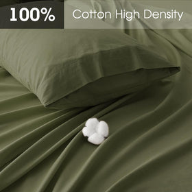HYPREST deep-pocket queen fitted sheet with 21-inch pocket secures thick mattresses.