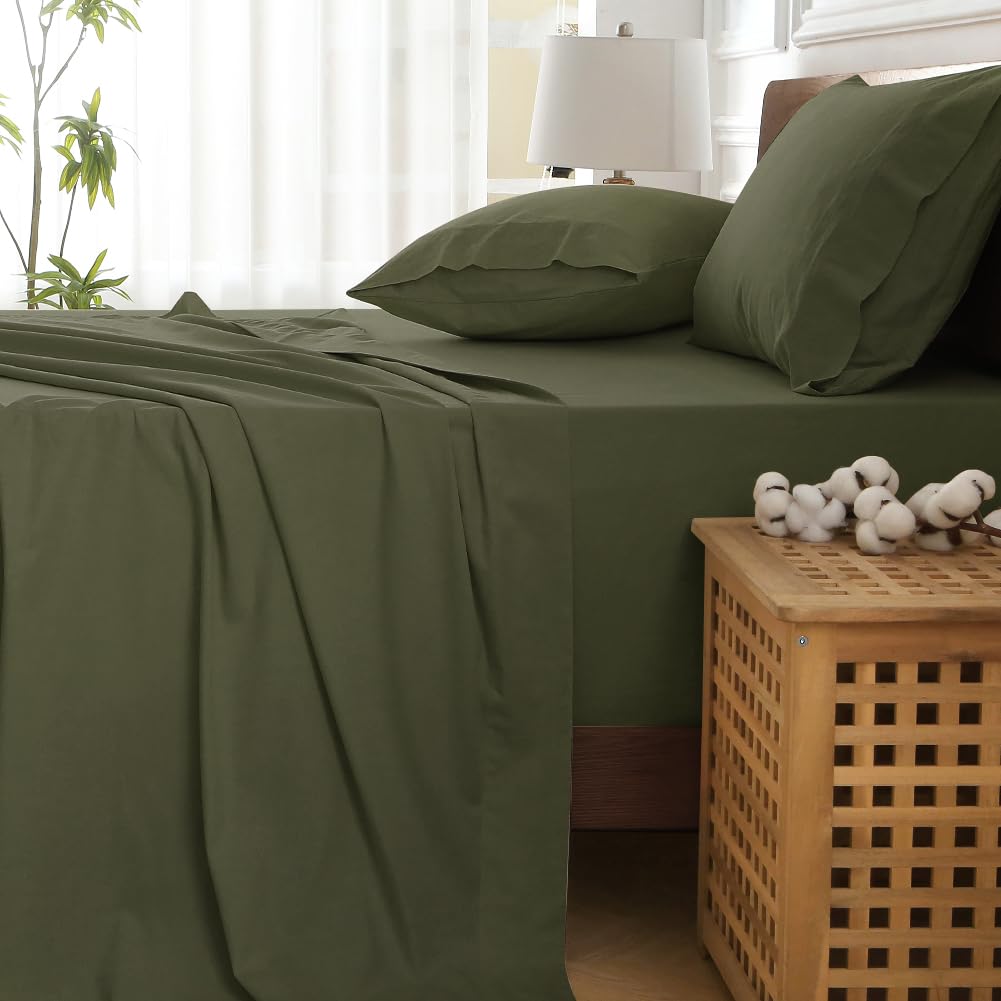 HYPREST green-tone sheet set adds hotel-like look and cooling feel.