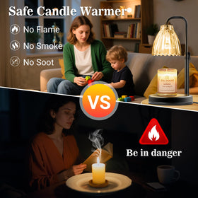 hyrion candle warmer lamp extendable arm adjustable for jar sizes