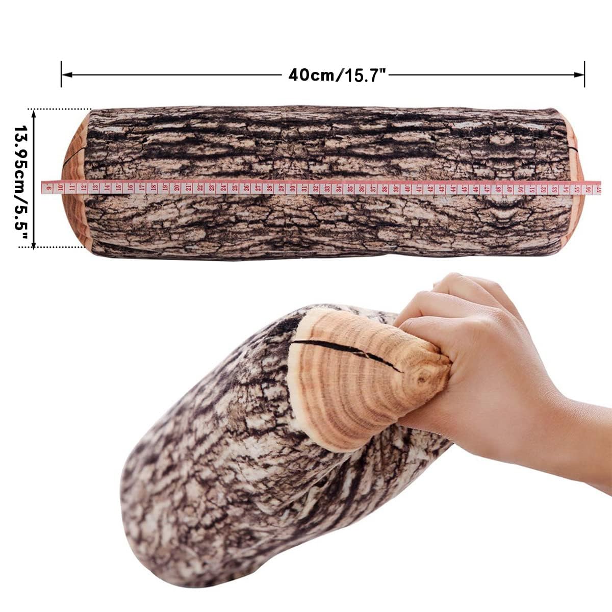 HYSEAS 3D trunk pattern pillow adds lifelike texture to sofas
