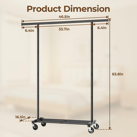 HYSEYY portable closet organizer suitable for laundry rooms and bedrooms.