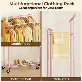 HYSEYY pink rack bottom shelf ideal for shoes and luggage