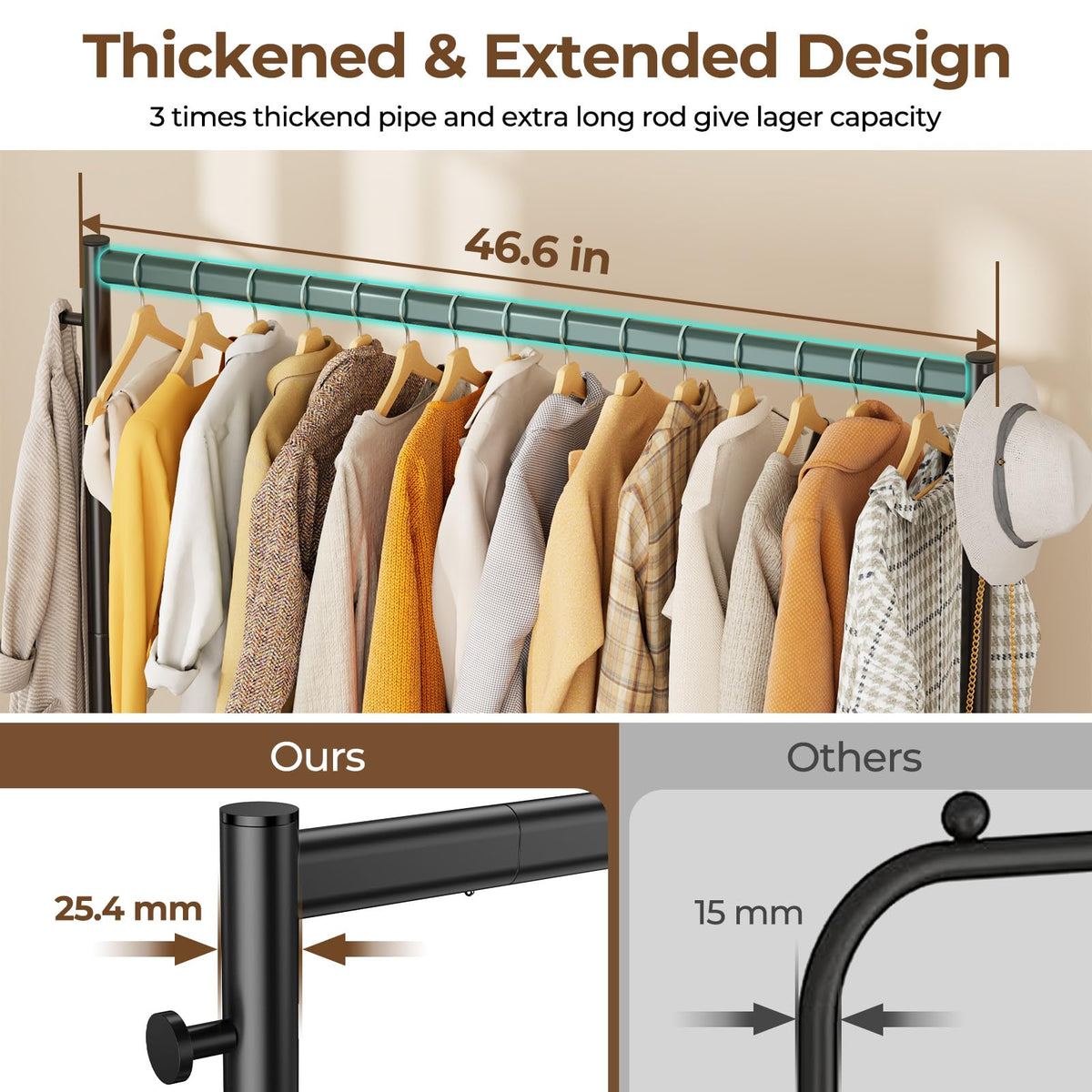 HYSEYY triangular frame reinforced with 1-inch steel tubes for durability.
