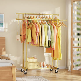 HYSEYY gold finish adds warm style to home storage.