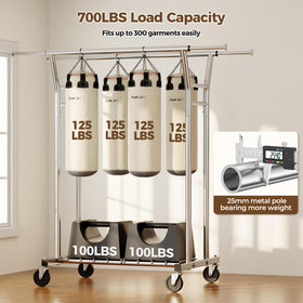 HYSEYY anti-tip base design provides reliable stability under heavy loads.