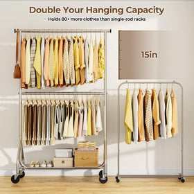 HYSEYY rack assembly with clear instructions for quick setup.