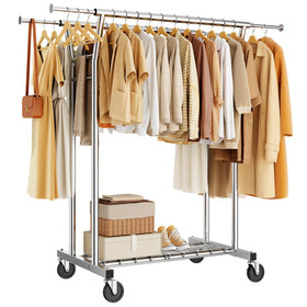 HYSEYY heavy-duty rack side view highlighting sturdy frame and stable base stability.