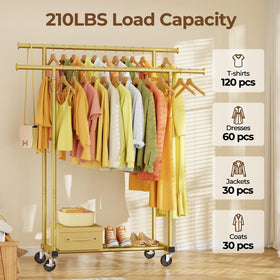 HYSEYY heavy-duty steel frame provides stable daily storage.
