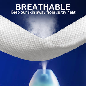 HYVECLOUD slow-rebound foam provides steady neck and back support.
