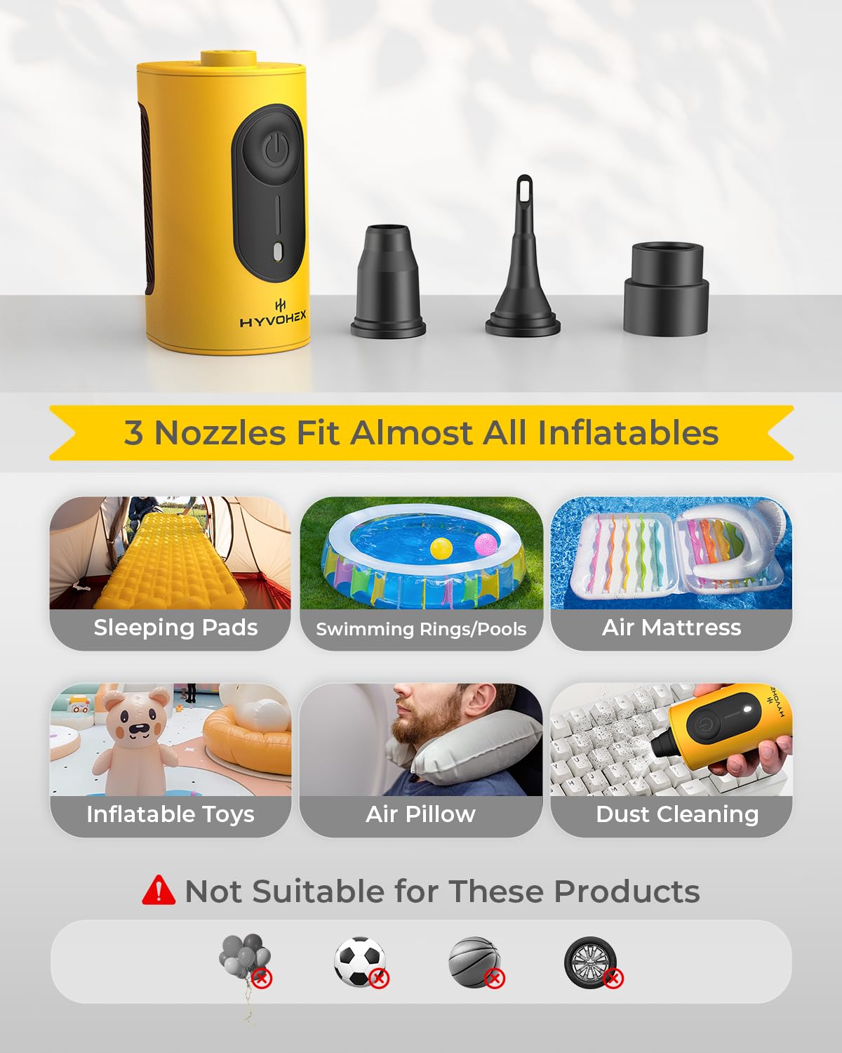 HYVOHEX compact-travel-design fits easily in your bag.