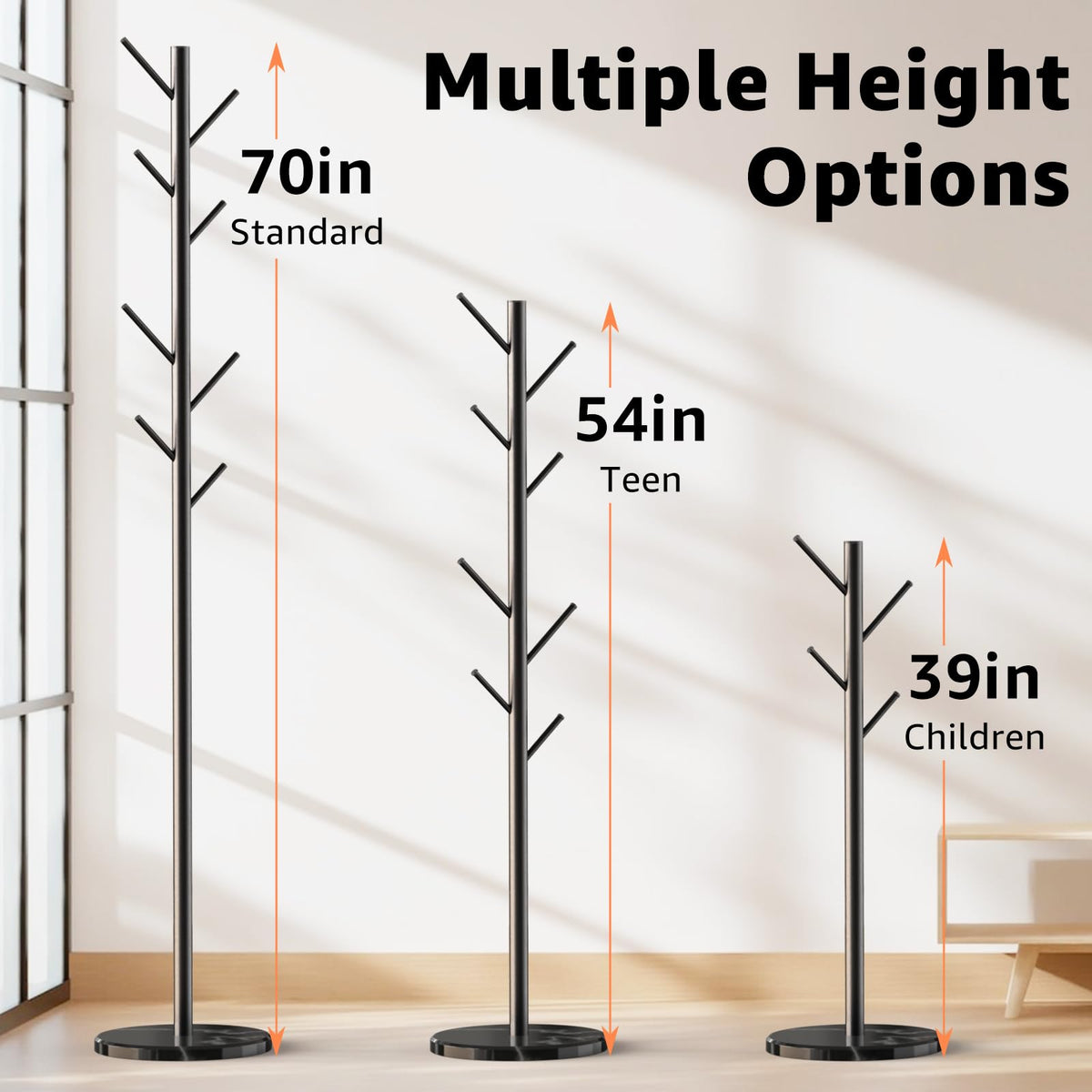 HzTinT Coat Rack in entryway saves space and organizes essentials