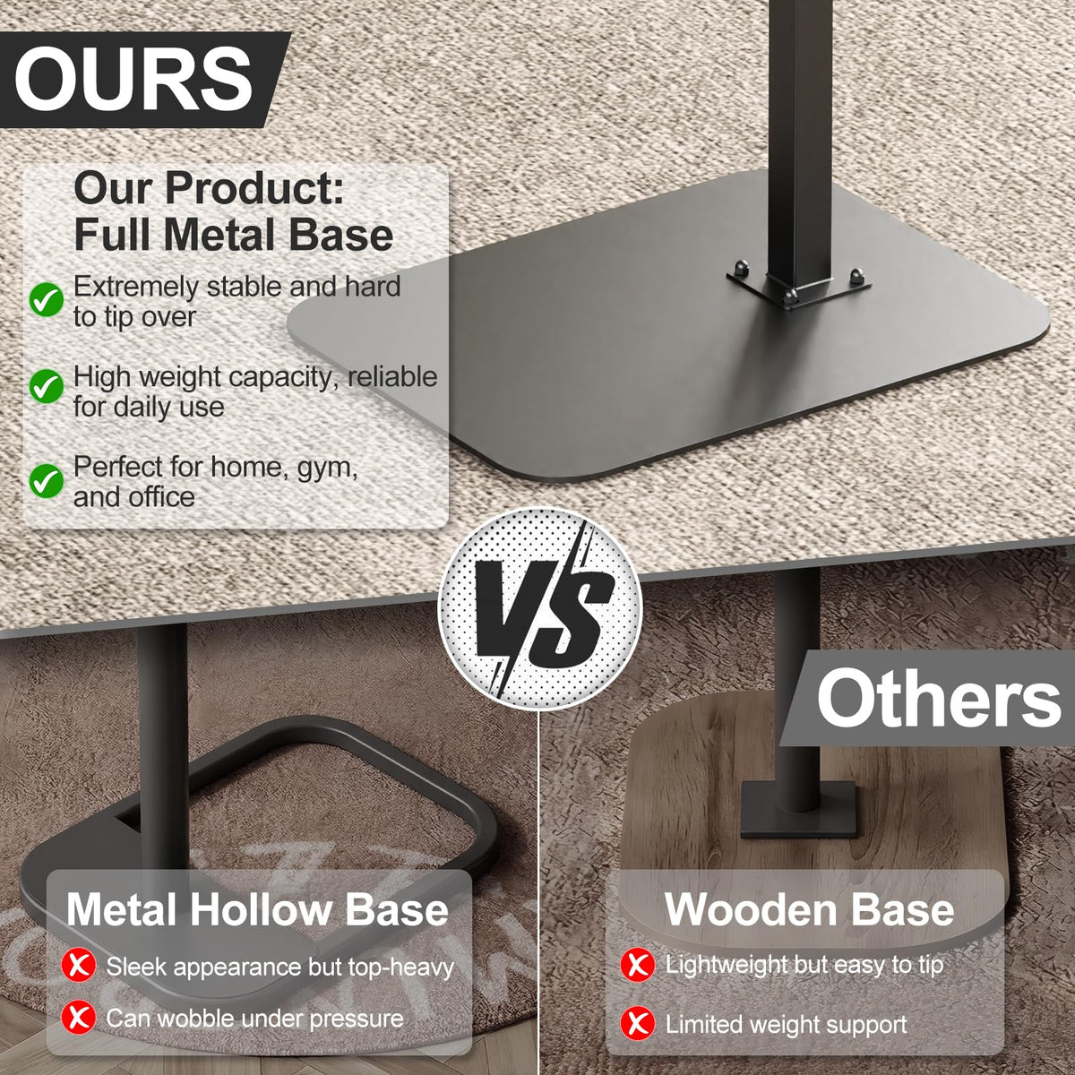 HzTinT space-saving design fits tight living spaces.