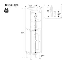 Hzuaneri adjustable shelves tailor space for bottles and gadgets.