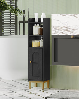 Hzuaneri metal-base cabinet stays steady and easy to wipe clean.