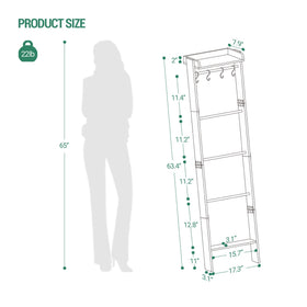 Hzuaneri 6-tier ladder full view showing storage capacity