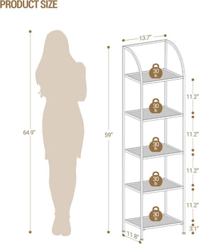 Hzuaneri bookcase gold frame elevates room style with sturdy support
