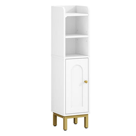 Hzuaneri full-corner storage maximizes bathroom space.