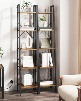 Easy assembly of Hzuaneri ladder shelf with numbered parts.