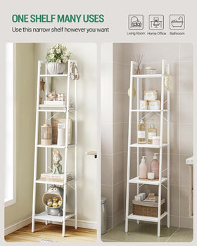 Hzuaneri ladder shelf showcasing kitchen utensil display and easy reach storage