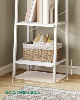 Hzuaneri 5-tier shelf organized office books and supplies neatly