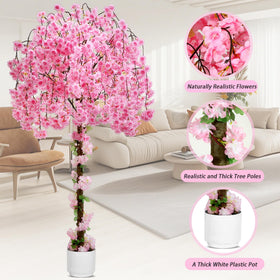HZXGCP blossoms highlight a lush lifelike display for weddings and events.