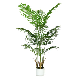 HZXGCP artificial palm tree in a 4ft white pot with lush leaves for any room