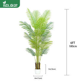 HZXGCP palm tree with adjustable branches maximizes corner decor flexibility.