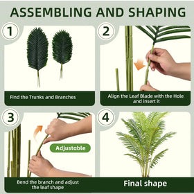 HZXGCP palm leaves look realistic for year-round tropical appeal.